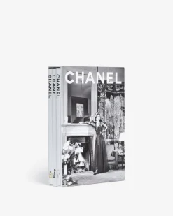 Assouline Iconische Merken^Chanel Slipcase Met 3 Boeken (Nieuwe Editie)