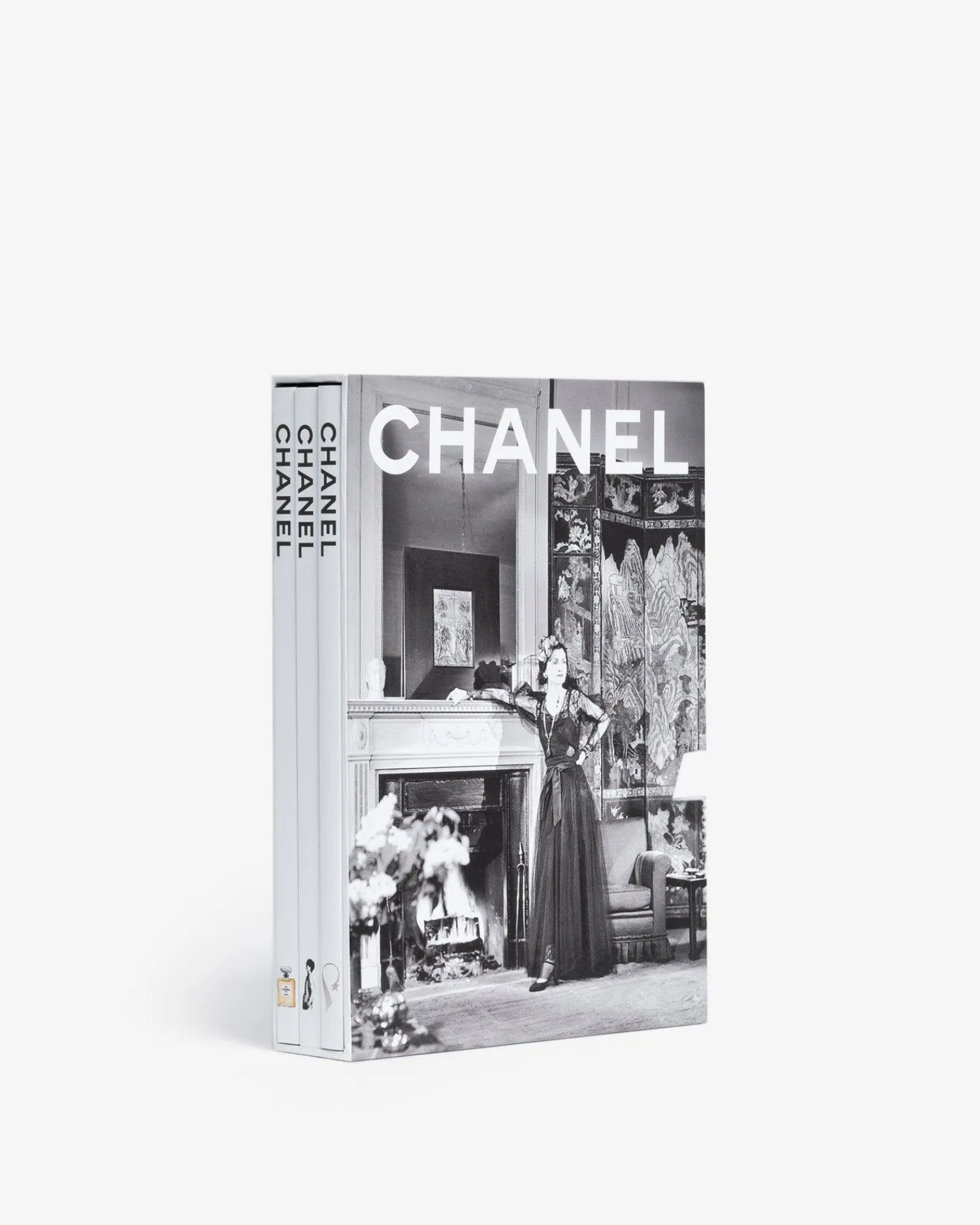 Assouline Iconische Merken^Chanel Slipcase Met 3 Boeken (Nieuwe Editie)